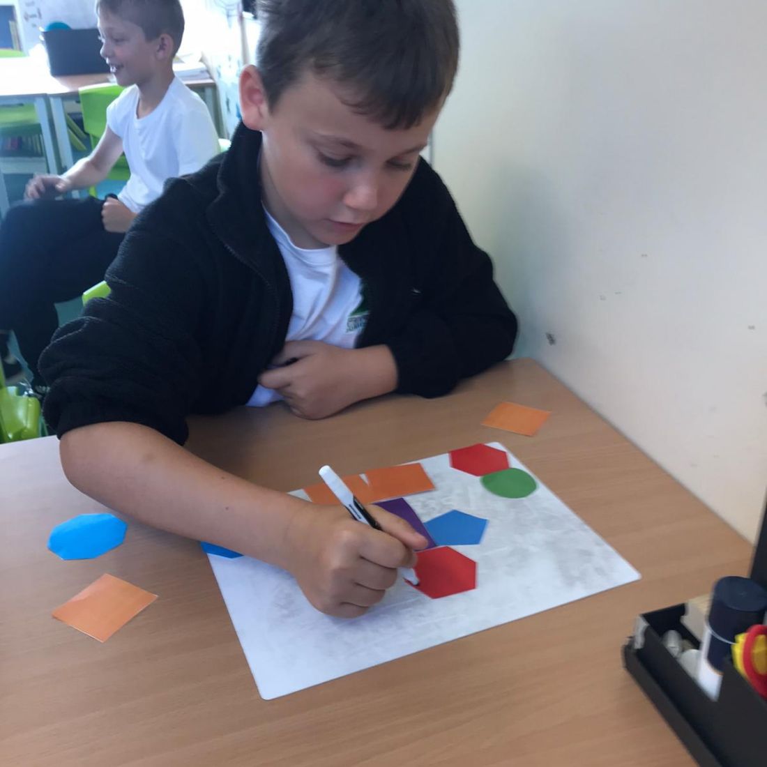 Having fun learning about 2D shapes